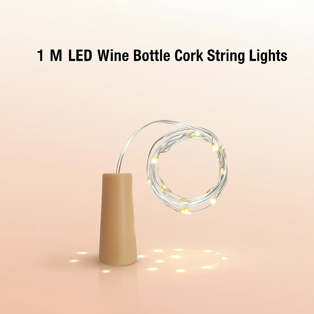"Led Wire String Wine Bottle Lights – Decorative & Energy Efficient