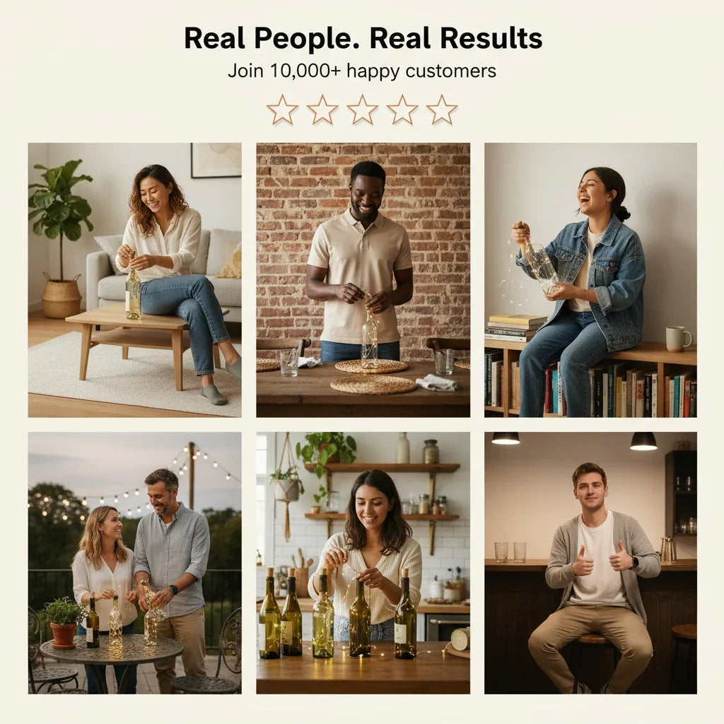 "Led Wire String Wine Bottle Lights – Decorative & Energy Efficient